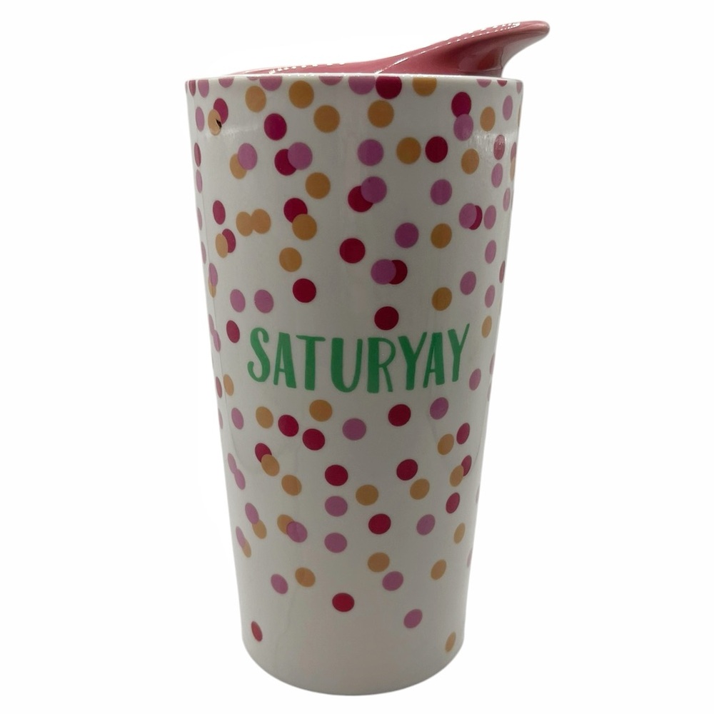 Tag Saturday Ceramic Travel Mug